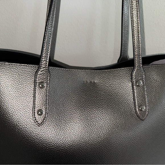 COACH TOWN TOTE Style F79983  Metallic Gunmetal - Picture 9 of 10